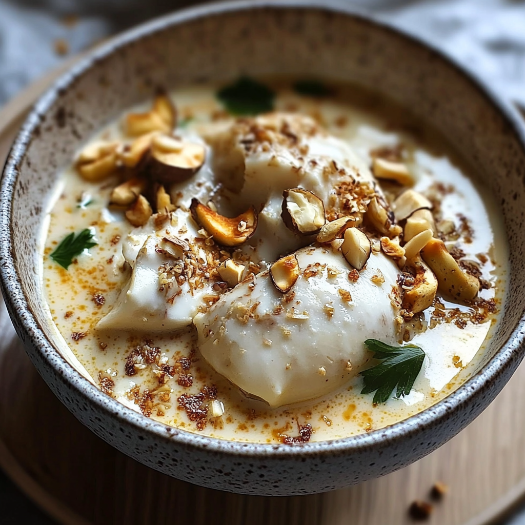 cabillaud au lait de coco et noix de cajou