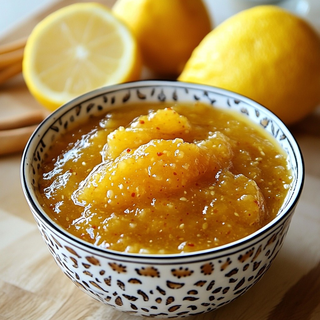 sauce au citron et au gingembre